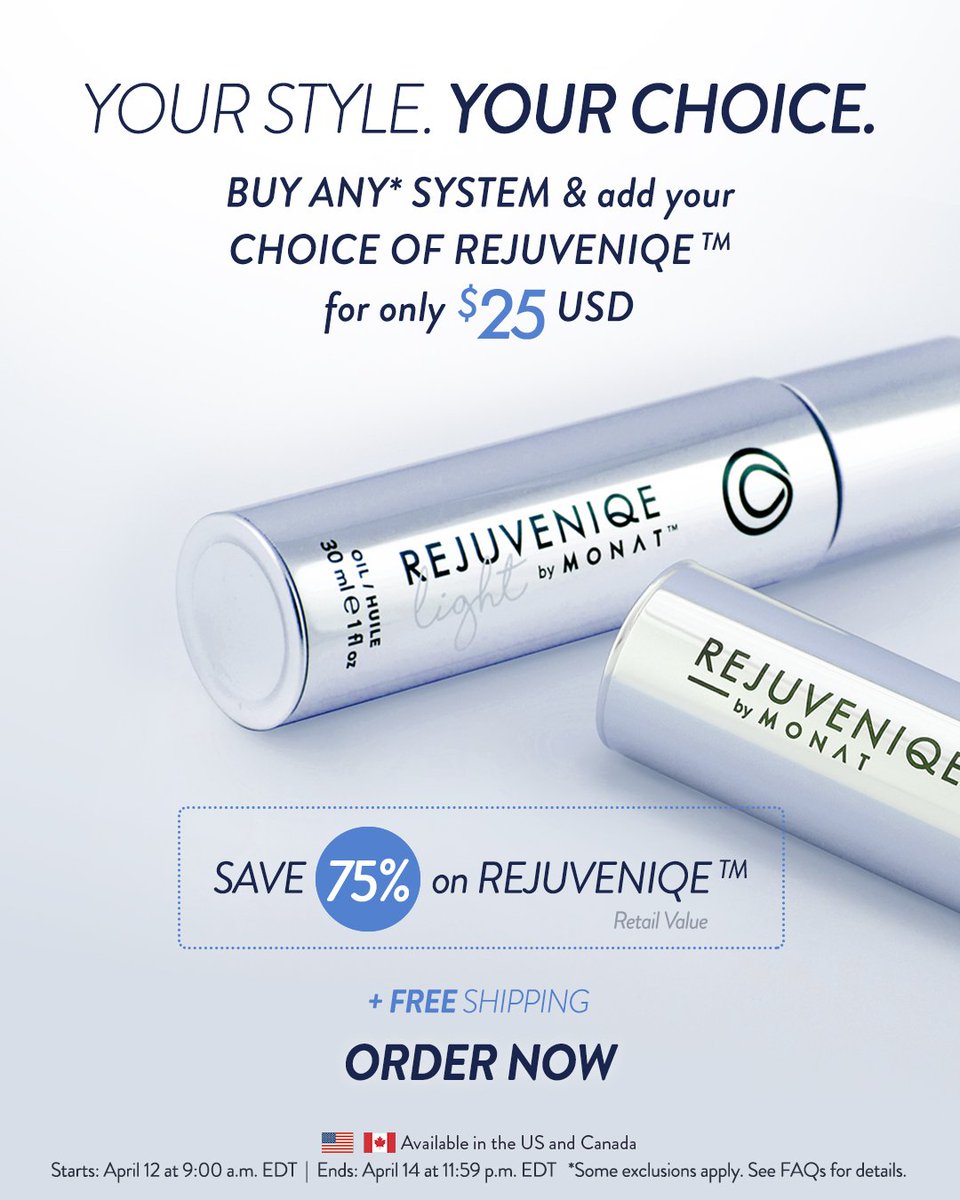 MONATOfficial's tweet photo. Try one of our systems and add your choice of REJUVENIQE, AKA Liquid Gold, for only $25 USD! 🙌
🛍Shop now: https://t.co/eU0KfejRSS https://t.co/wf4eshzaFO