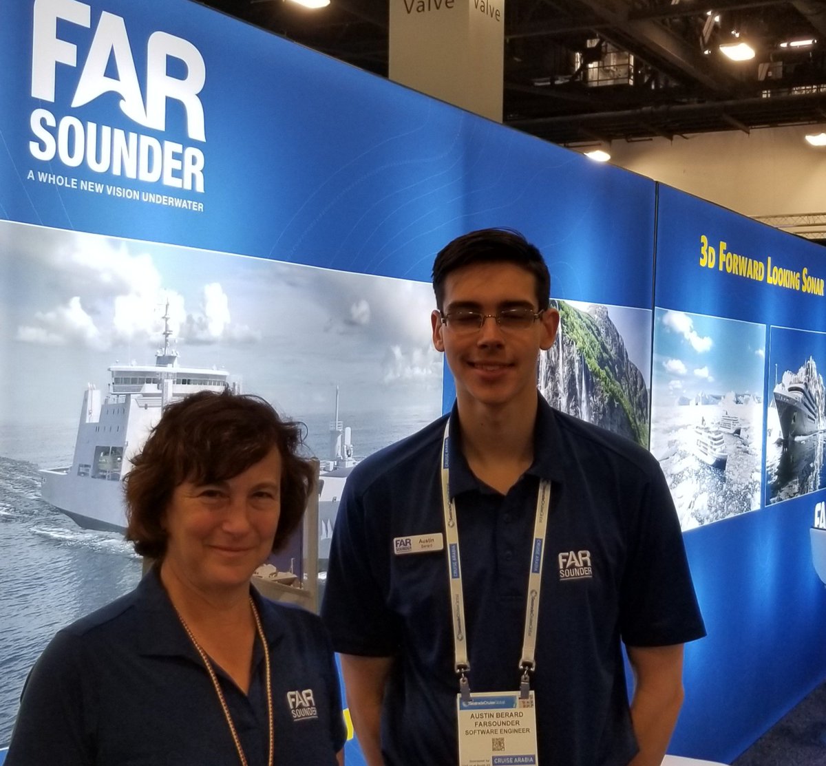 FarSounder's tweet photo. Thank you to everyone who visited us at @SeatradeCruise! ☀️ Our #FarSounder team had a blast in Miami sharing why our sonar technology is a smart addition to vessels. #STGlobal #Safety #Navigation #Technology #Cruise #3DSonar https://t.co/7CnmwC0xU4