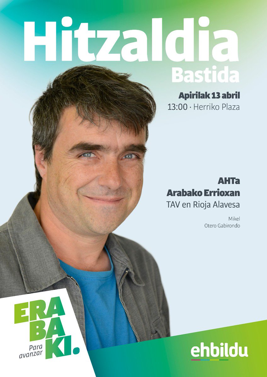 ehbilduaraba's tweet photo. Ezagutzen al duzu #ArabarErrioxa-n inposatu nahi duten #AHTren proiektua?
@otero_mikel -ek kontatuko dizu bihar, #Bastida-n
#Erabaki
#ParaAvanzar https://t.co/x576EJGWa5