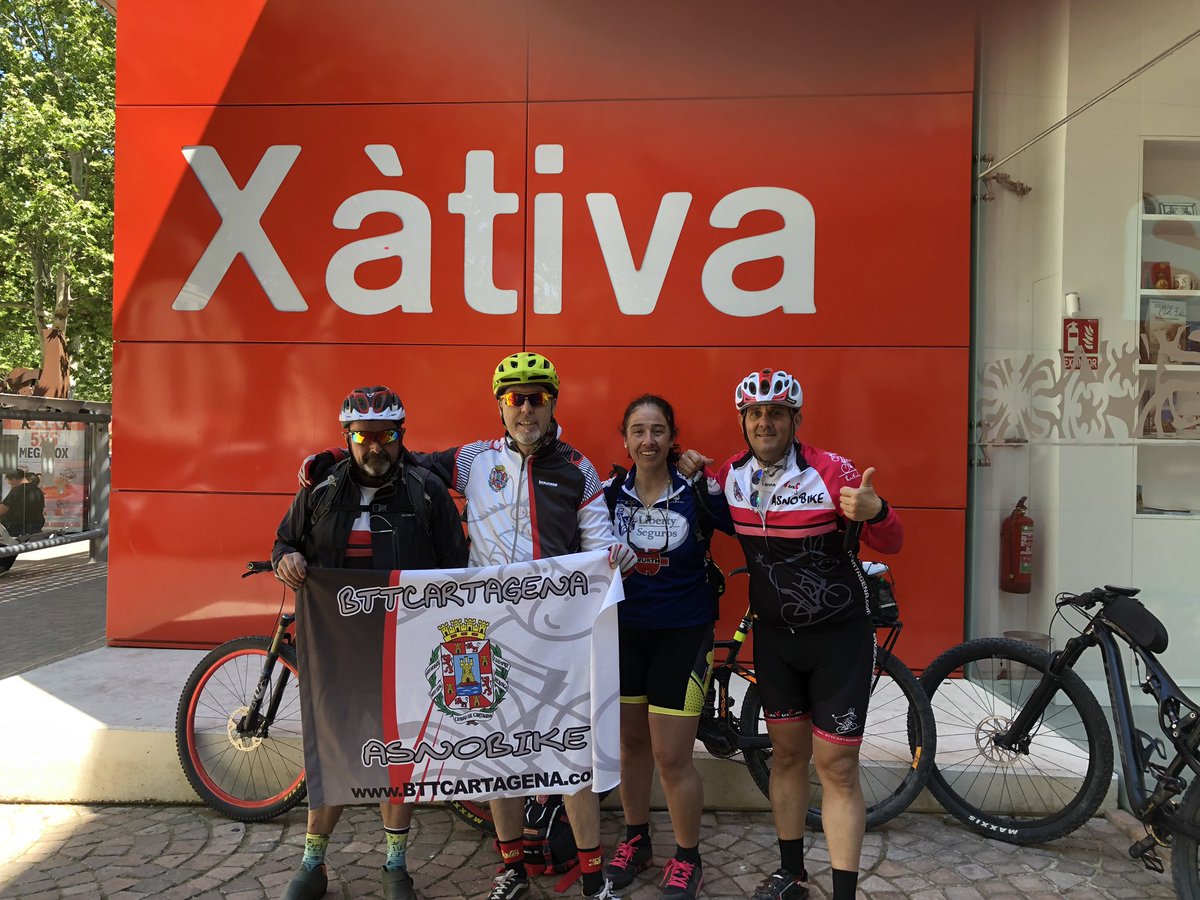 BTTCARTAGENA's tweet photo. Fin de la primera etapa de hoy de la #DefensadelSur del @caminodelcid con la llegada a #Xátiva. A reponer fuerzas para el duro día de mañana Xátiva-Sax https://t.co/ntUBxa1mOz