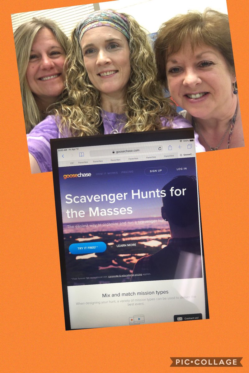 TDMacTCE's tweet photo. Who is ready for a Tech Day Scavenger Hunt?  @TCEeagles @GooseChase #WeAreTCE #TCETFD19 https://t.co/yrJ3SOIhob