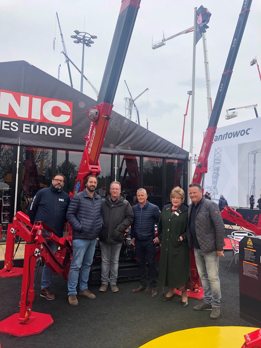 Day 5 at #biggestbaumaever and we are pleased to announce the sale of two UNIC URW-295 mini spider cranes to ABC Location Materiels Sarl #UNICCranes #bauma #bauma2019
