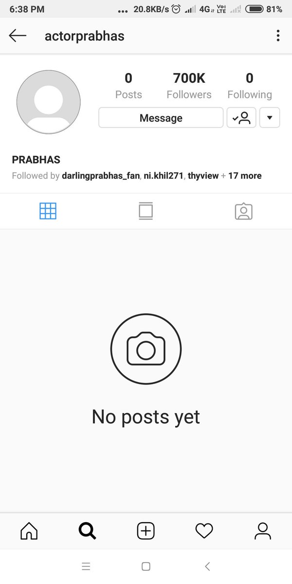 Without A Single Post Prabhas Gains Over 7 Lakh Followers ... Without A Single Post Prabhas Gains Over 7 Lakh Followers ... - 600 x 1200 jpeg 40kB