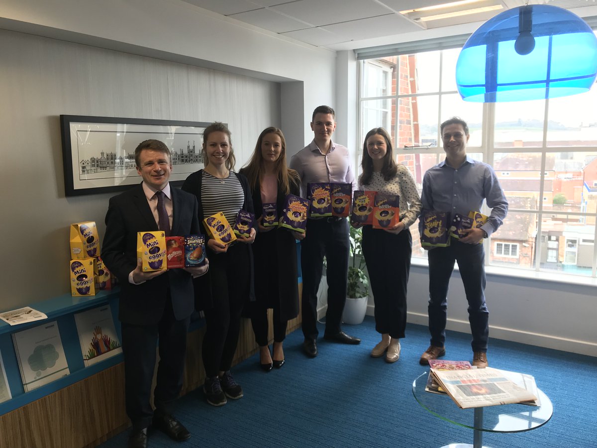 The <a href="/MorganMcKinley/">Morgan McKinley</a> #EasterBunny just came and collected the chocolate eggs our #Guildford team had donated for their Eggcellent Challenge. We're delighted to have been able to contribute and hope that Morgan McKinley can reach their target of #1000eggs for #charity.
