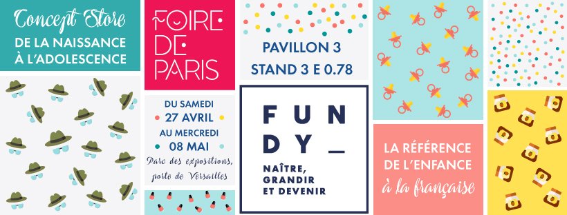 Retrouvez le popup store de Fundy, L'enfance à la Française dès le 27/04 sur la <a href="/foiredeparis/">Foire de Paris</a> !