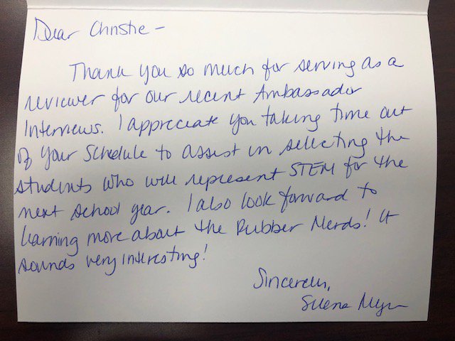 The time we spend giving back to our community and reaching students and teachers is amazing! Thank you, <a href="/akronstemschool/">NIHF STEM</a>. 
#GiveBack #RubberNerds #RubberTraining #StudentOutreach #RubberEducation #RubberTesting #RubberLab