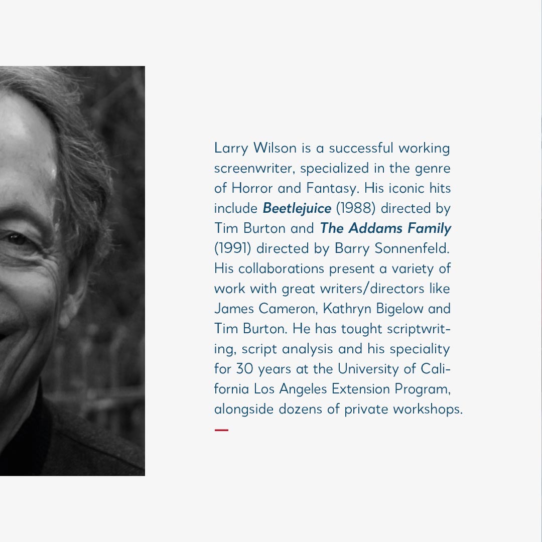 FESTFestival's tweet photo. Screenwriter Larry Wilson, with more than 30 years of career, is specialized in horror and fantasy. 
Learn more:  https://t.co/jHtVZOYLrR 
#ThisIsFEST #FilmFESTival #Filmmaking https://t.co/eoMxdkzEfj