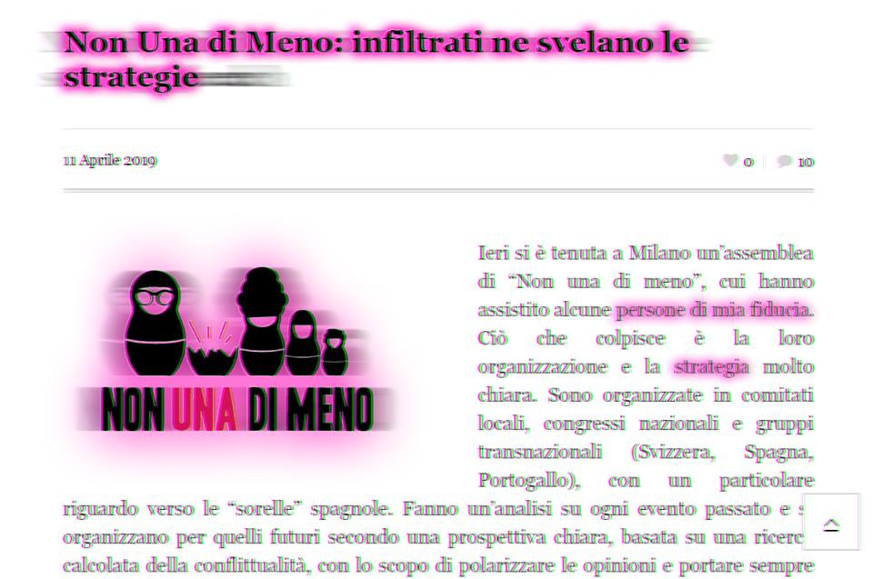 NonUnaDiMenoMI's tweet photo. Dopo centinaia di troll sui social, il noto movimento femminista passa di livello e si trova a affrontare una nuova, roboante minaccia: GLI INFILTRATI ALLE ASSEMBLEE! 
Grazie per aver scritto il report, la prossima volta vi regaliamo una spillina (che no, non finanzia Soros). https://t.co/om7FE3rEnf