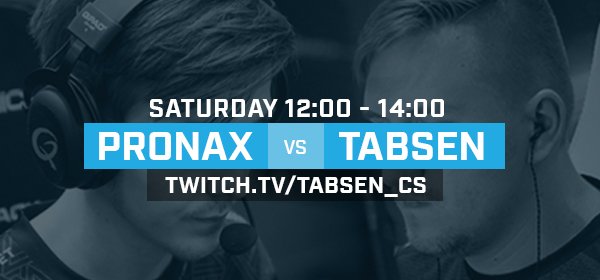 SHOW MATCH 12:00 tomorrow at <a href="/esportalcom/">Esportalcom</a>! <a href="/GODpronax/">M</a> vs <a href="/tabseNcs/">tabseN</a> with viewers, make sure to try to participate and join the Gather lobby! lemondogs.com/news/536/show-… #CSGO #LETSGO