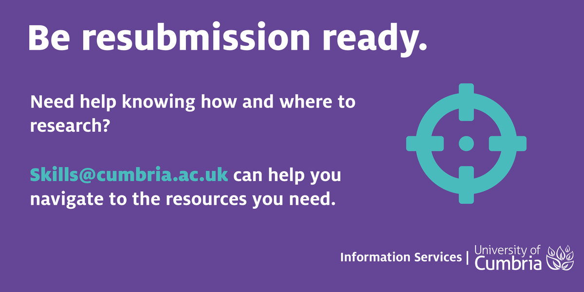 UoCSkills's tweet photo. Resubmitting? We can help! Get in touch now. #SkillsSupport #FindResources #Research#BeResubmissionReady 📚 https://t.co/wx9fA3r2P0