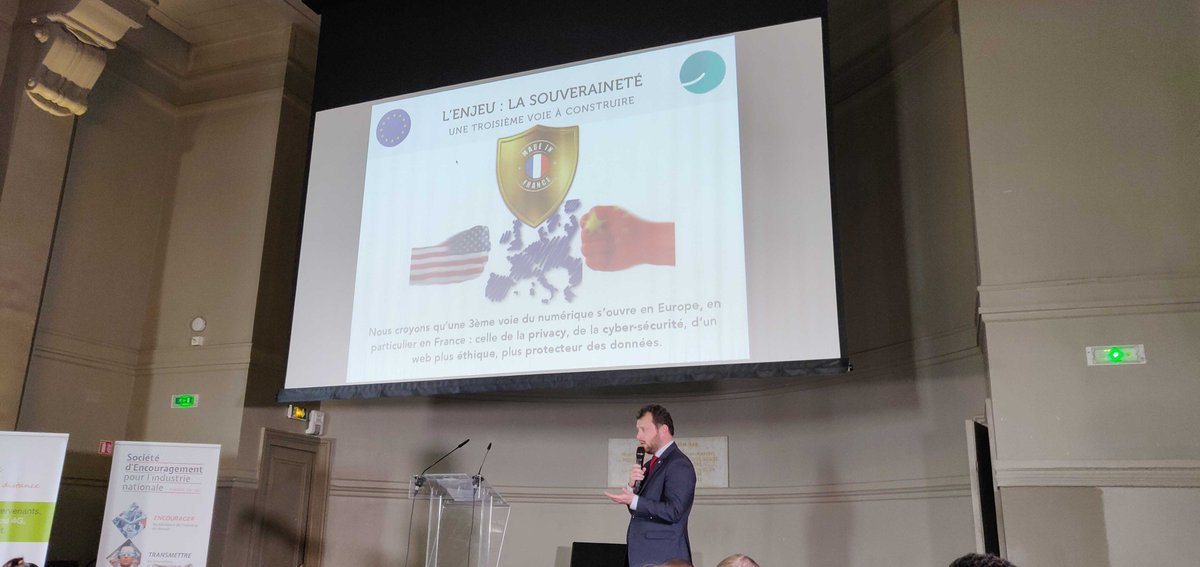 weareskilters's tweet photo. Skilters soutient l'innovation et la souveraineté numérique #madeinfrance aux côtés de @whaller_fr, @yoocanconnect, @Qwant_FR et @VillaniCedric. Podcast de la conférence : https://t.co/w62MT265iL
#nogafa #IA #confidentialité #franceforIA #ethique #conference #numerique https://t.co/NG1twXNcbm