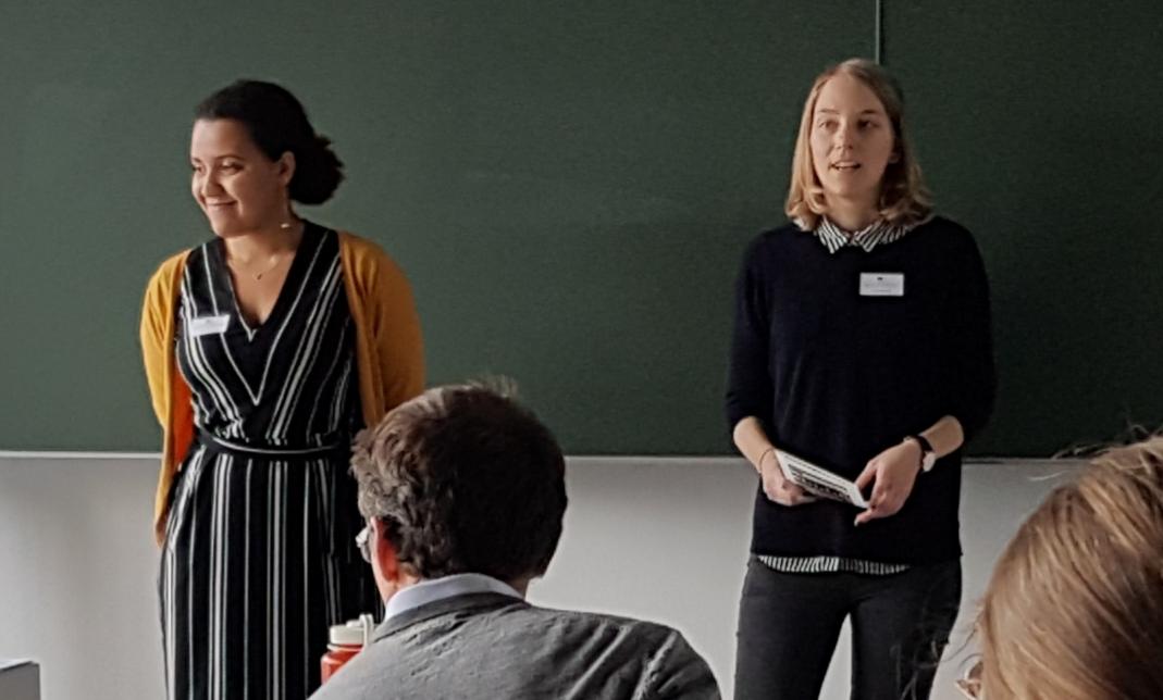 Anita Schandl and Sara Kudaya opening the 11th Workshop of the Austrian #YWP