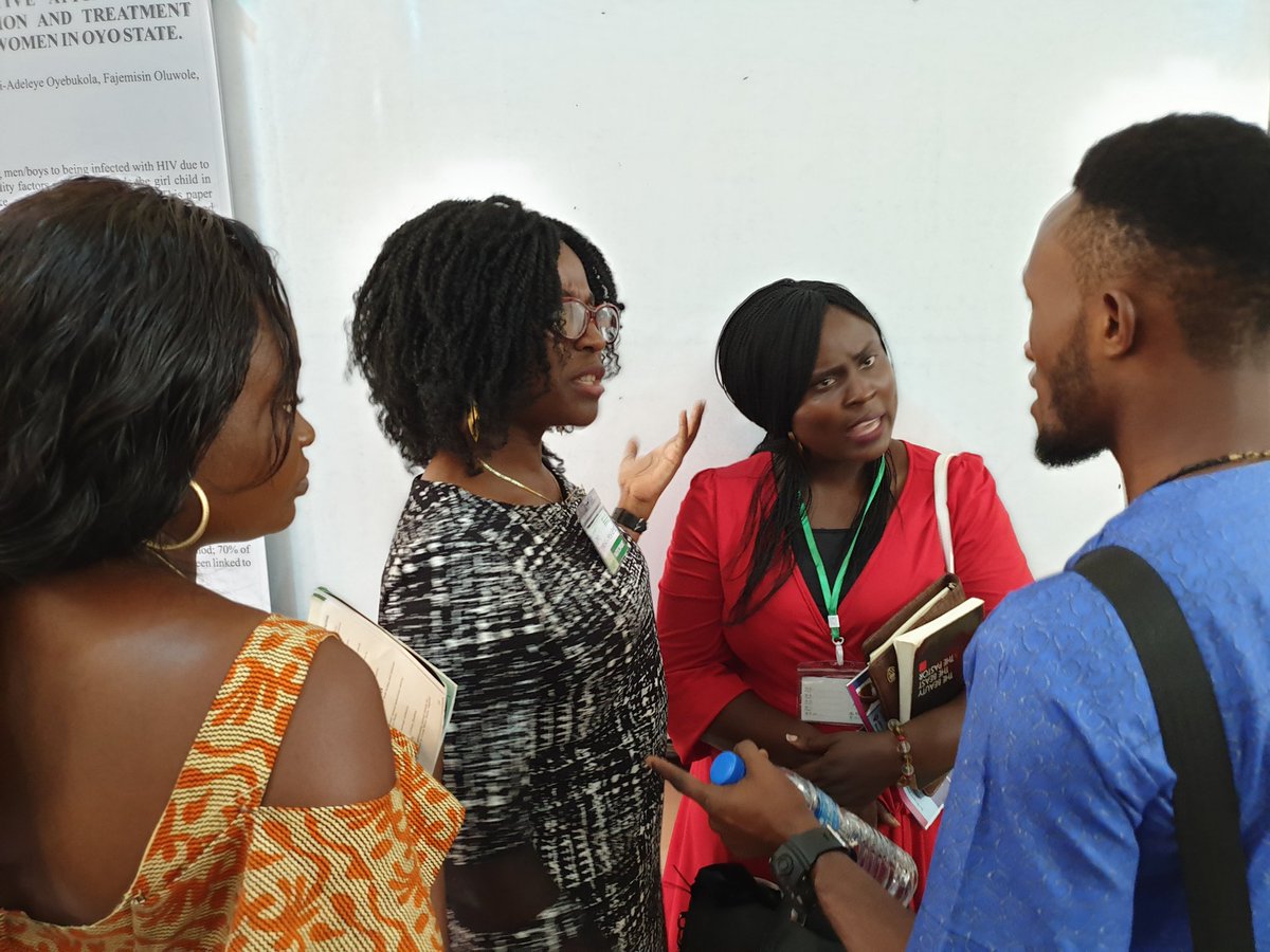 Loosecanon65's tweet photo. Deliberations on the poster presentation made by Tomi Adepoju at the #NCAH2019 https://t.co/jgMkE5JIzZ