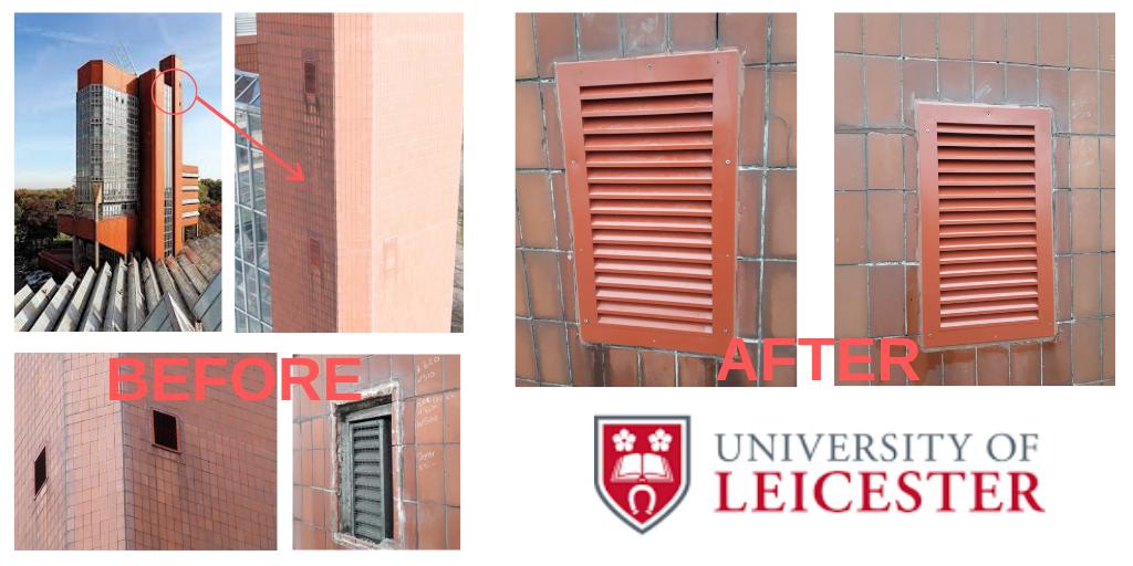 CVENTENG's tweet photo. Supplying made to order replacement weather louvres for listed building in conjunction with https://t.co/PsRcF43a94 Call us for a quote #listedbuilding #ventilationexperts https://t.co/TqhayY8XCV