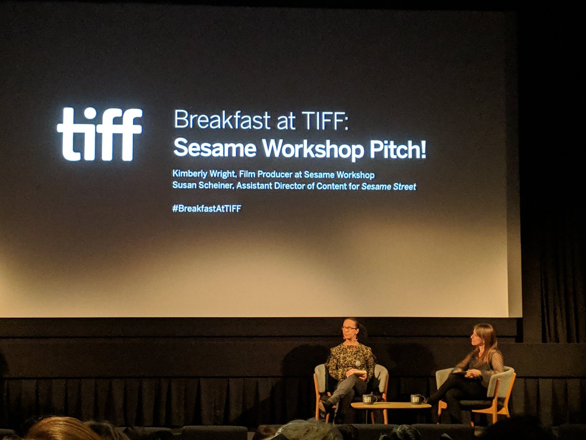 TIFF_TheMarket's tweet photo. "We commission a lot of films from Canadians. In our 49th season we have five films from five filmmakers from this program. We know the talent is here."

We are happy to welcome Kimberly Wright and Susan Scheiner from @sesameworkshop back to #BreakfastatTIFF. https://t.co/SzlVpBuIeQ