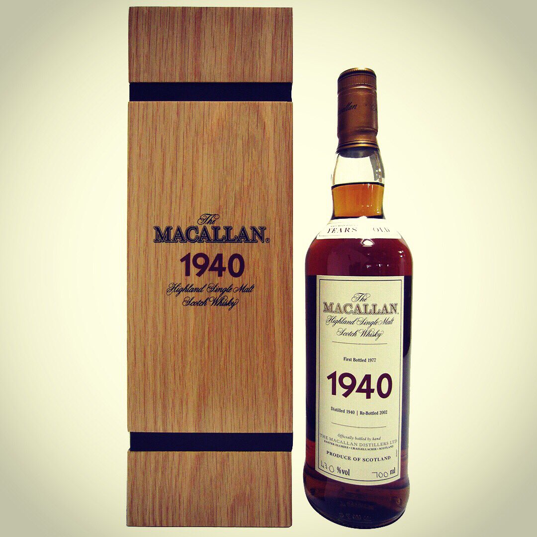 🏴󠁧󠁢󠁳󠁣󠁴󠁿Macallan 1940/1977 Fine &amp; Rare 37 years Cask Re-Bottled in 2002 700ml - Only 132 bottles produced - Available on our Marketplace🏴󠁧󠁢󠁳󠁣󠁴󠁿
.
thewhiskyauctionsociety.com/fiche_m.php?id…
.
#whisky #macallan1940 #macallanfineandrare #macallan #macallandistillery #macallanmoments #macallanwhisky