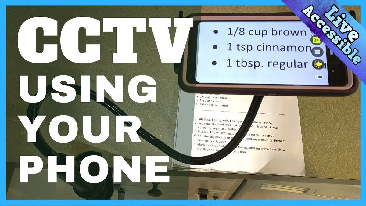 LiveAccessible's tweet photo. Electronic video magnifiers can be very expensive, but you can use a smartphone or tablet as a HANDS FREE magnifier by using a stand and a magnifier app!
https://t.co/pUs5u3F3IN

#blind #CCTV #visuallyimpaired #lowvision #assisitvetechnology #blindtech #wezoom #phonestand https://t.co/IrwXJ6fTxU