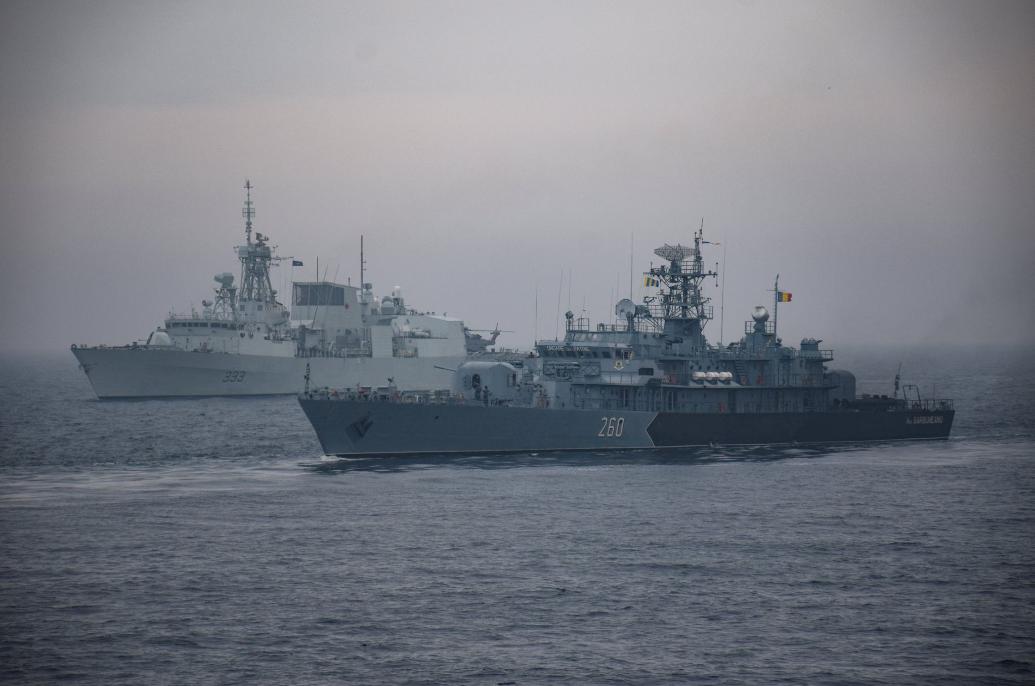 Romanian-led naval exercise #SeaShield wraps up today -  ships  from Standing NATO Maritime Group 2 took part in the annual exercise.  Find out more: bit.ly/2P88HHz