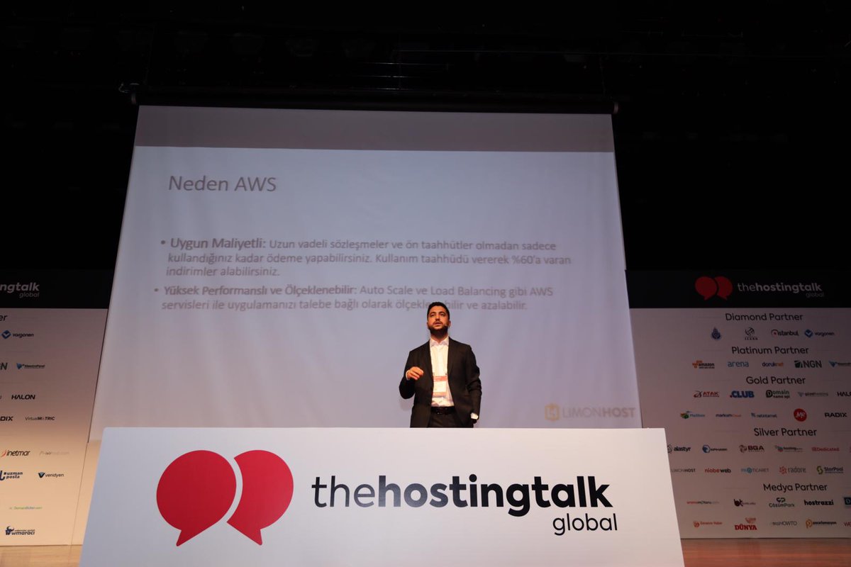 cloudtalkglb's tweet image. 🎙 LimonHost Genel Müdürü Hakkı İbrahim Ünyeli, ''Hosting Dünyası için AWS Servisleri'' adlı sunumuyla bizlerle!
@LimonHosting #hostingtalkglobal #limonhost