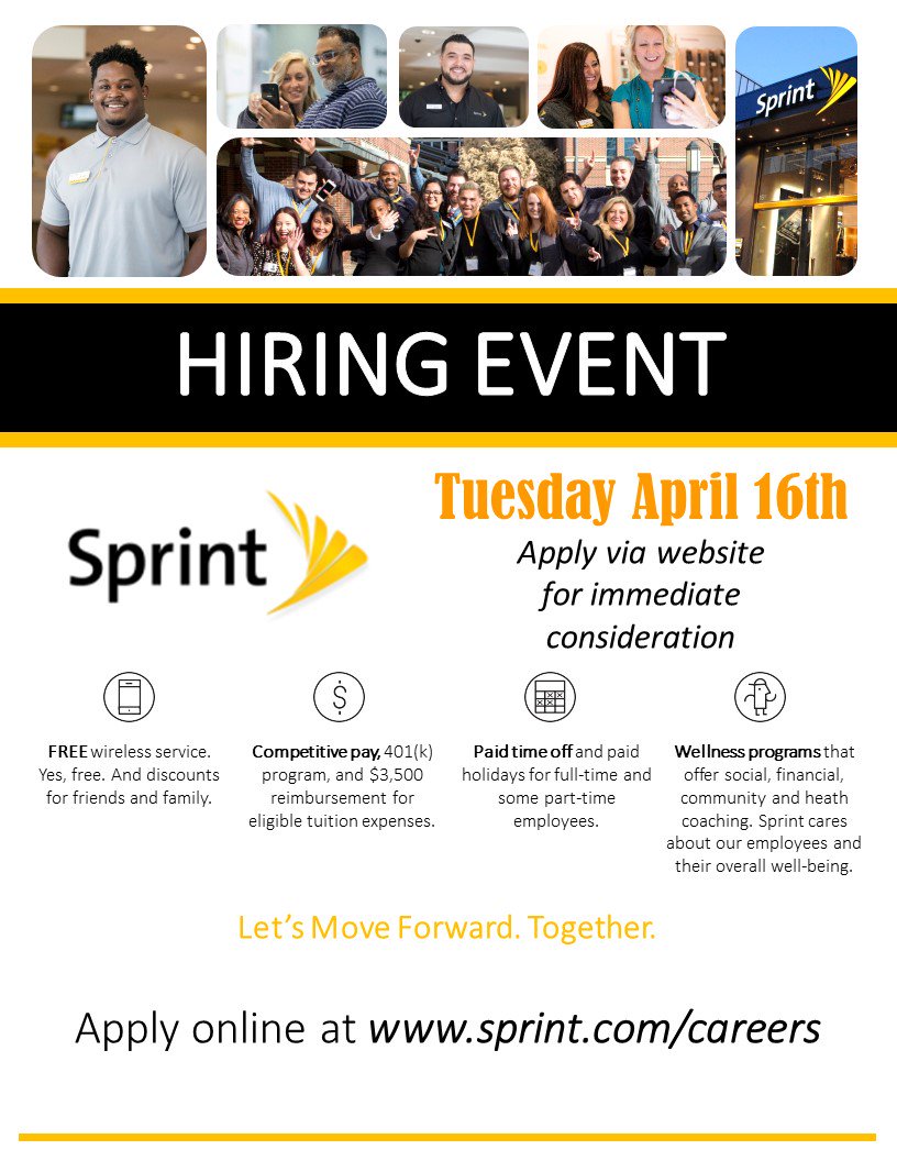 NOW HIRING!! Reps for St Louis area! Please apply VIA website or contact me for more details! #sprint #sales #jobs #NOWHIRING