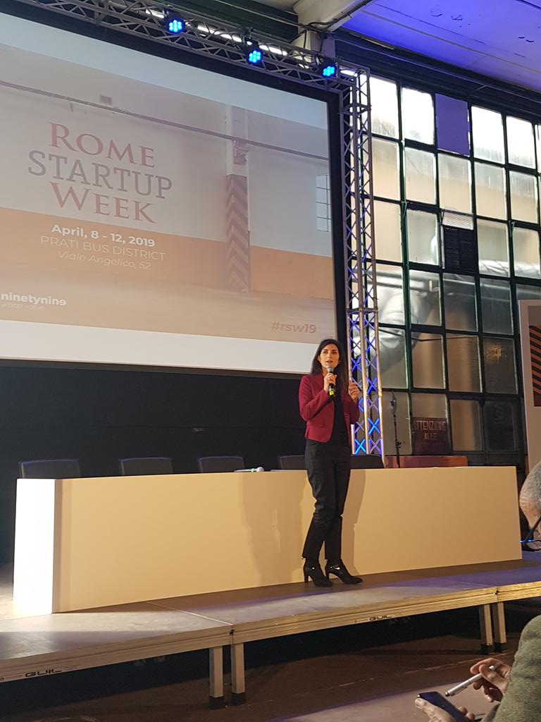 SimonSpier's tweet image. Mayor of Rome discussing the growing start-up ecosystem - one to watch! #rsw19