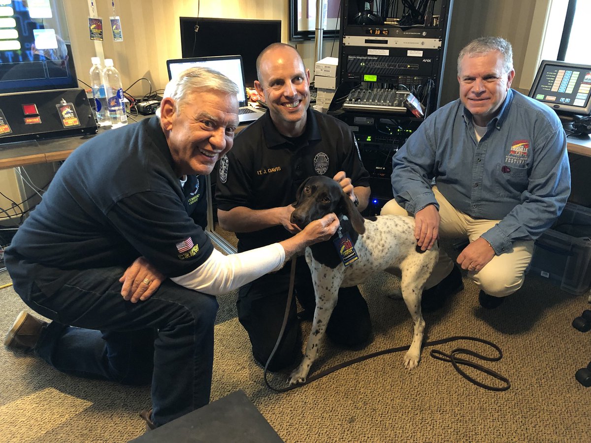 Welcome to our new addition in the <a href="/FlyLouisville/">FlyLouisville (SDF)</a> Command Center! Thunder, an explosives dog recruit, is thanks to <a href="/KyDerbyFestival/">KY Derby Festival</a> Foundation <a href="/TeamLLH/">Logan Lavelle Hunt</a> and <a href="/LMPF2003/">Louisville Metro Police Foundation</a>   #KYDerbyFestival #Thunder #GoneToTheDogs