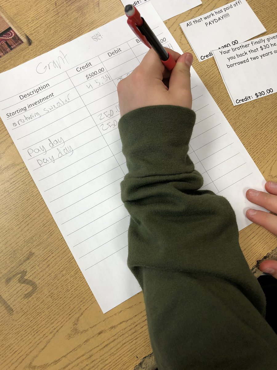 Can you balance a checkbook? Learning about how expensive life is and how important it is to take care of your money. Wait, until we write checks next! #gallopwiththestallions