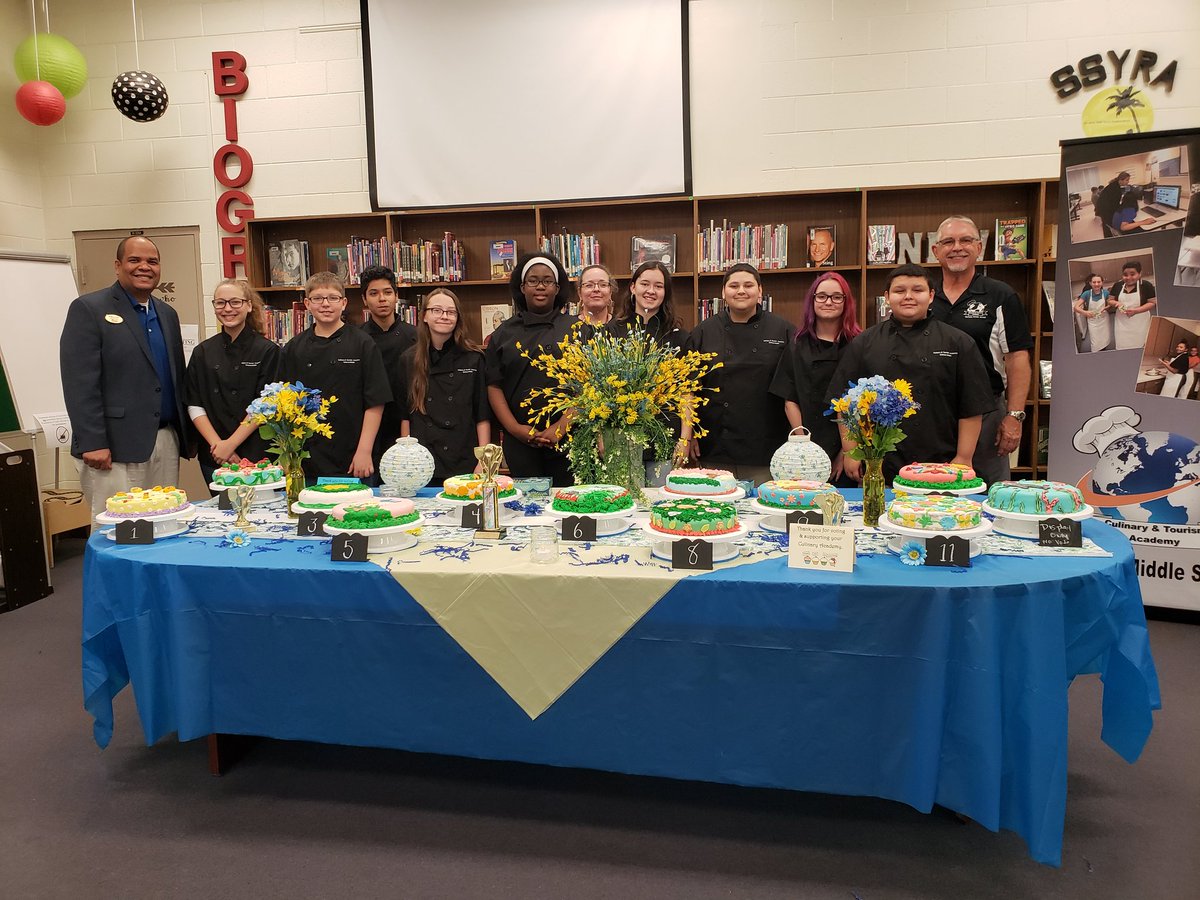 DMS_CHARGERS's tweet photo. A huge THANK YOU to @RubenColonVCS for coming by and saying a few words of encouragement to our Culinary Academy competitors. @inge_rick #ChargerPride #DMSISWHEREITSAT #DMSFROSTOFF2019 https://t.co/r2TB4nN1N8
