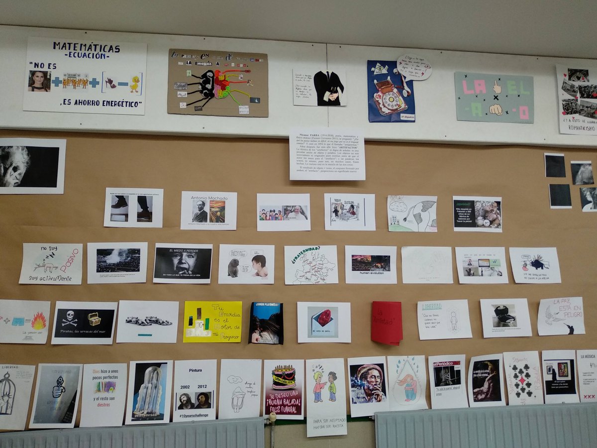 educacyl's tweet photo. En @IES_Gaya: Ayer ha quedado inaugurada oficialmente la exposición #ImagenyPalabra, en la que encontraremos los proyectos que nuestro alumnado ha realizado en las diferentes asignaturas. ¡Un gran trabajo por parte de todos! #abp #aprenderdiferente #CentrosEducacyl https://t.co/xRGHcF0IYt