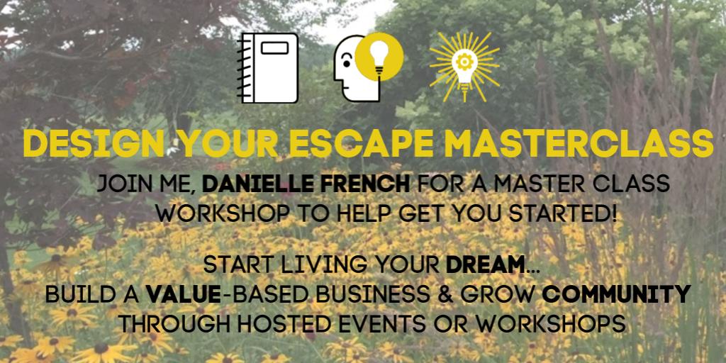 southpondfarms's tweet photo. Join me on May 3rd-4th for my Masterclass Workshop 'Design Your Escape' where we'll take your plans for your events based business & take it to the next level β let's put those plans in motion! @WBNPtbo @LDChamber @KawarthaChamber @PtboChamber #DesignYourEscape #Masterclass https://t.co/HzpeqDoAAB
