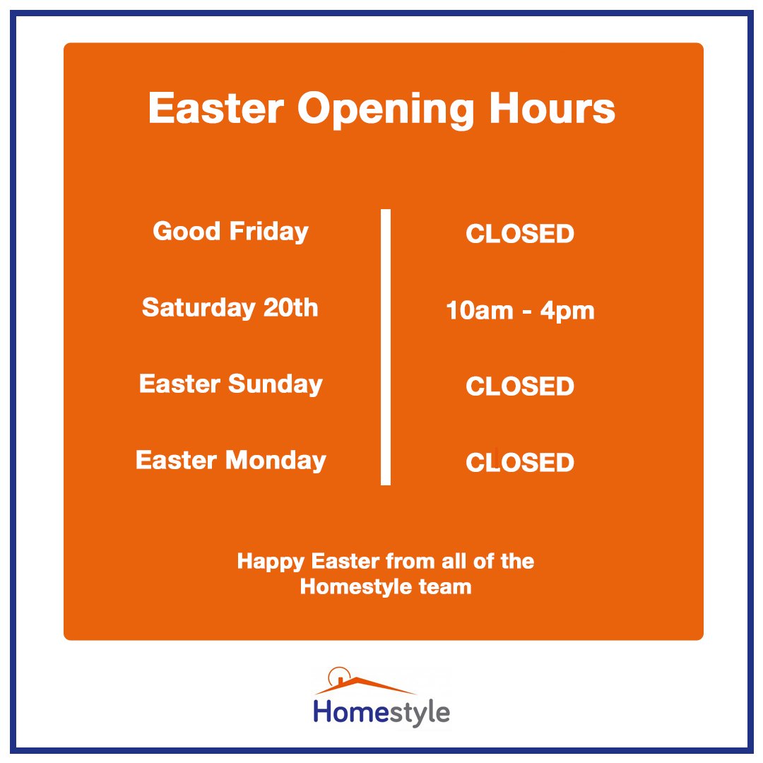 With Easter right around the corner, you might be wondering what our opening hours will be across the weekend. Take a look at the image below to find out when we’ll be open.