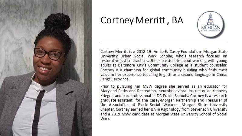 DeniseDavison's tweet photo. Congratulations to student mentee Cortney Merritt, MSW Candidate 2019; presented *Using Restorative Practices to Promote Conflict Resolution Among Feuding Teen Girls"
#URBANSTRONG    #FWCA2019  #MSU @YSocialWork @MSW_MSU https://t.co/ANP0PRXRBh