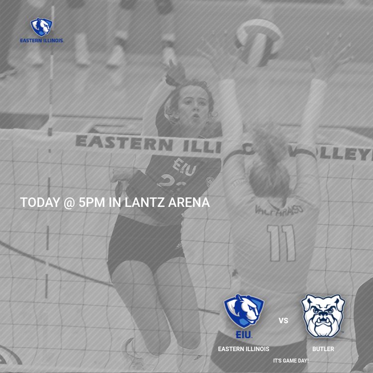Hey Panther Fans! We play tonight at 5pm in Lantz Arena vs Butler. We would love to see you. Come out and say HI!. #eiubleedblue #springmatch #lovevb