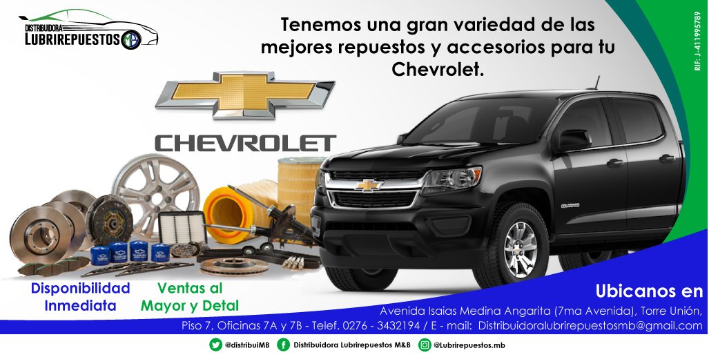 distribuiMB's tweet photo. ¿Buscas repuestos y accesorios para tu vehículo y no los consigues? 🚗
¡No busques más! Nosotros tenemos una gran variedad de repuestos y accesorios de calidad para que conduzcas seguro en tu @chevrolet
¡Contáctanos! #Repuestos  #Neumáticos  #Chevrolet  #AutoRepuesto  #12Abril https://t.co/vULXn8deJN