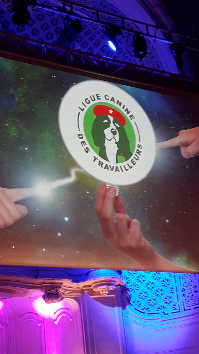 sdalmeida_rh's tweet photo. #MeetUpRH2019 "Mettre de l'émotion dans l'entreprise" pour réellement placer l'humain au centre de l'organisation. Une solution à 4 pattes? # la ligue canine des travailleurs @DavidAbiker https://t.co/fkvhK8X1ej
