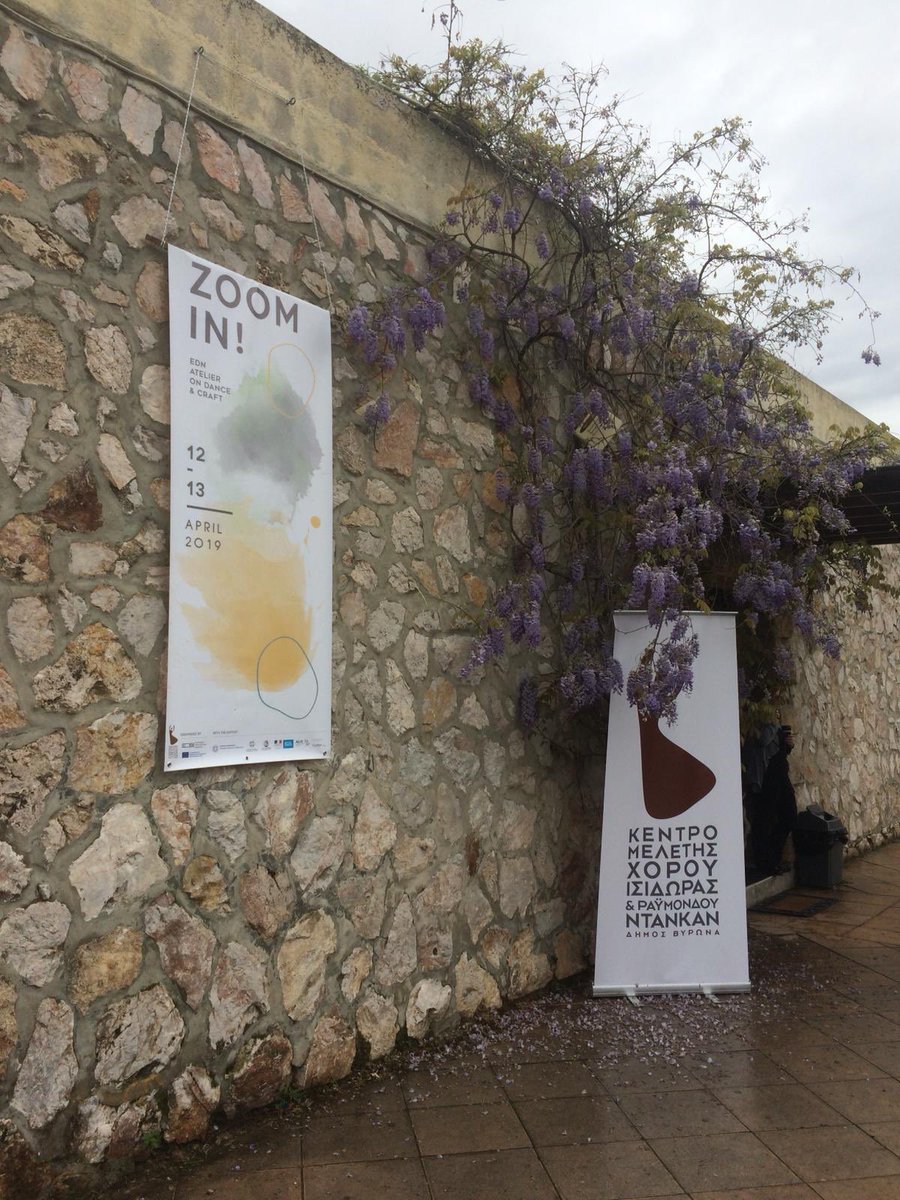 granerbcn's tweet photo. We are at 👉🏼 “Zoom In” 
👉🏼 An Atelier investigating relations between ‘Dance and Craft’ organised by The Isadora &amp; Raymond Duncan Dance Research Center, Athens. #zoominednatelier https://t.co/YP6ajt5Kv3