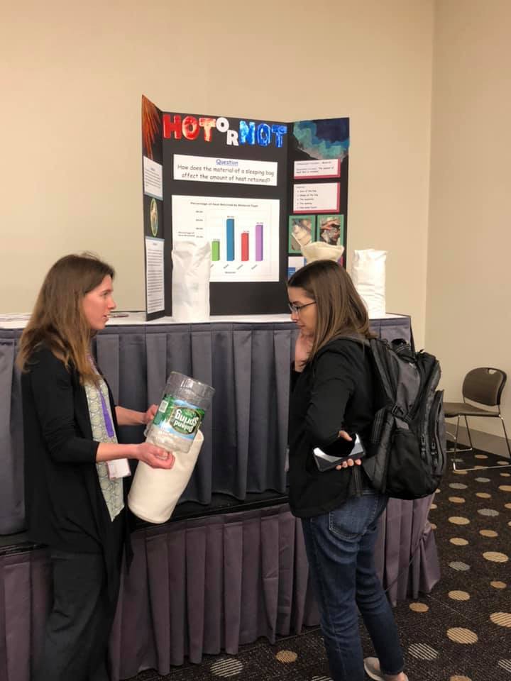 CSDA_News's tweet photo. CSDA teachers, Mr. Snoke and Mrs. Penney representing our school by presenting their "Science Fair of Optimization" at NSTA 2019 in St. Louis. #NSTA2019 #ScienceIsPowerful #ProudWolfCommunity https://t.co/5W6dhd2k3D