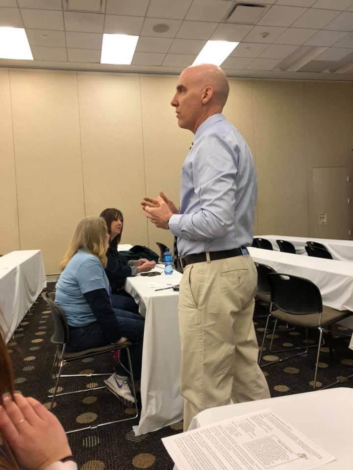CSDA_News's tweet photo. CSDA teachers, Mr. Snoke and Mrs. Penney representing our school by presenting their "Science Fair of Optimization" at NSTA 2019 in St. Louis. #NSTA2019 #ScienceIsPowerful #ProudWolfCommunity https://t.co/5W6dhd2k3D