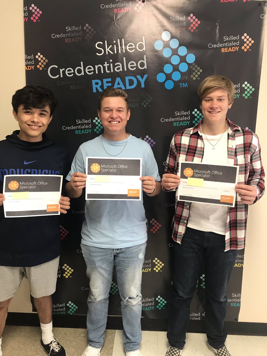AprilAllison16's tweet image. BIM I @ByronNelsonHigh @NisdCTE earned their MOS Excel certification.  #skilled #credentialed