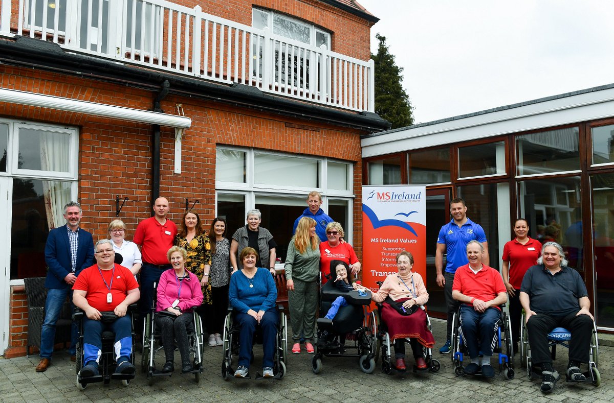 leinsterrugby's tweet photo. A big thanks to @MSIRELAND for hosting our #LEIvGLA press event at their Care Centre in Rathgar today. It was brilliant to visit and meet the patients and staff. 🤝

We're really looking forward to tomorrow's MS Ireland charity takeover day at the RDS Arena! 🙌 https://t.co/Yy59ox8H3G