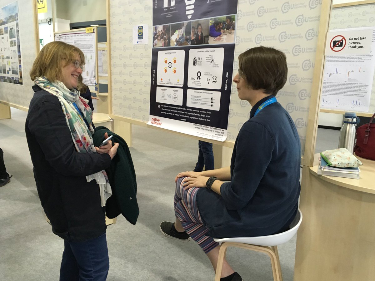 EGU poster session today - great to find out more about this project promoting cultural diversity in science and education. #EGU19 @lisrush <a href="/LivUniCTL/">CTL Liverpool</a> @LivIniEarthSci @NativeScience1 @GeomechSteph