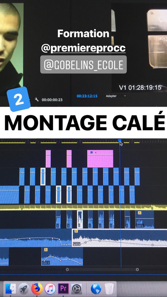 Christian_Dury's tweet photo. Une semaine de formation pour apprendre @AdobePremiere chez @gobelins_paris et (tenter d’) oublier #finalcutpro7. 15 ans de service, ça ne s’oublie pas en une semaine😌. Vivement les projets de montage🤗. https://t.co/aFu6Z6tTJk