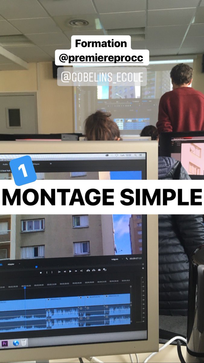 Christian_Dury's tweet photo. Une semaine de formation pour apprendre @AdobePremiere chez @gobelins_paris et (tenter d’) oublier #finalcutpro7. 15 ans de service, ça ne s’oublie pas en une semaine😌. Vivement les projets de montage🤗. https://t.co/aFu6Z6tTJk