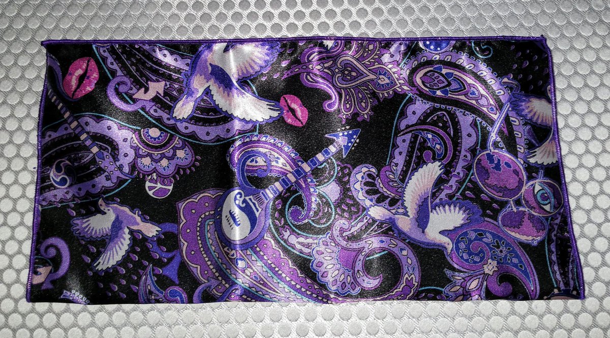 Here it is!!!! My pocket square tribute to PRINCE! Yes that is purple velvet on the back of it!!!! $35. CashApp: $pcpsquares. PayPal: pocketcrewser@yahoo.com

#pocketsquare #luxury #purplerain #prince #purple #love #whendovescry #princestagram   #hisroyalbadness