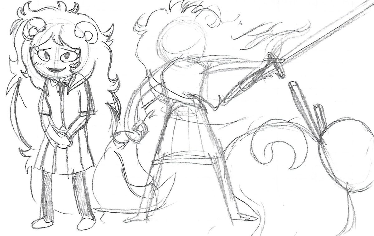 reasonpeason's tweet photo. Some Damara work sketches, bonus Rufioh talking after they collectively got their asses handed to them in An Encounter.
Also her being a weeb and copying her animes is an underappreciated pre-game aspect up there with her being a huge sweetie imo.
#Homestuck #Gamebound #Damara https://t.co/nHNADorzDg