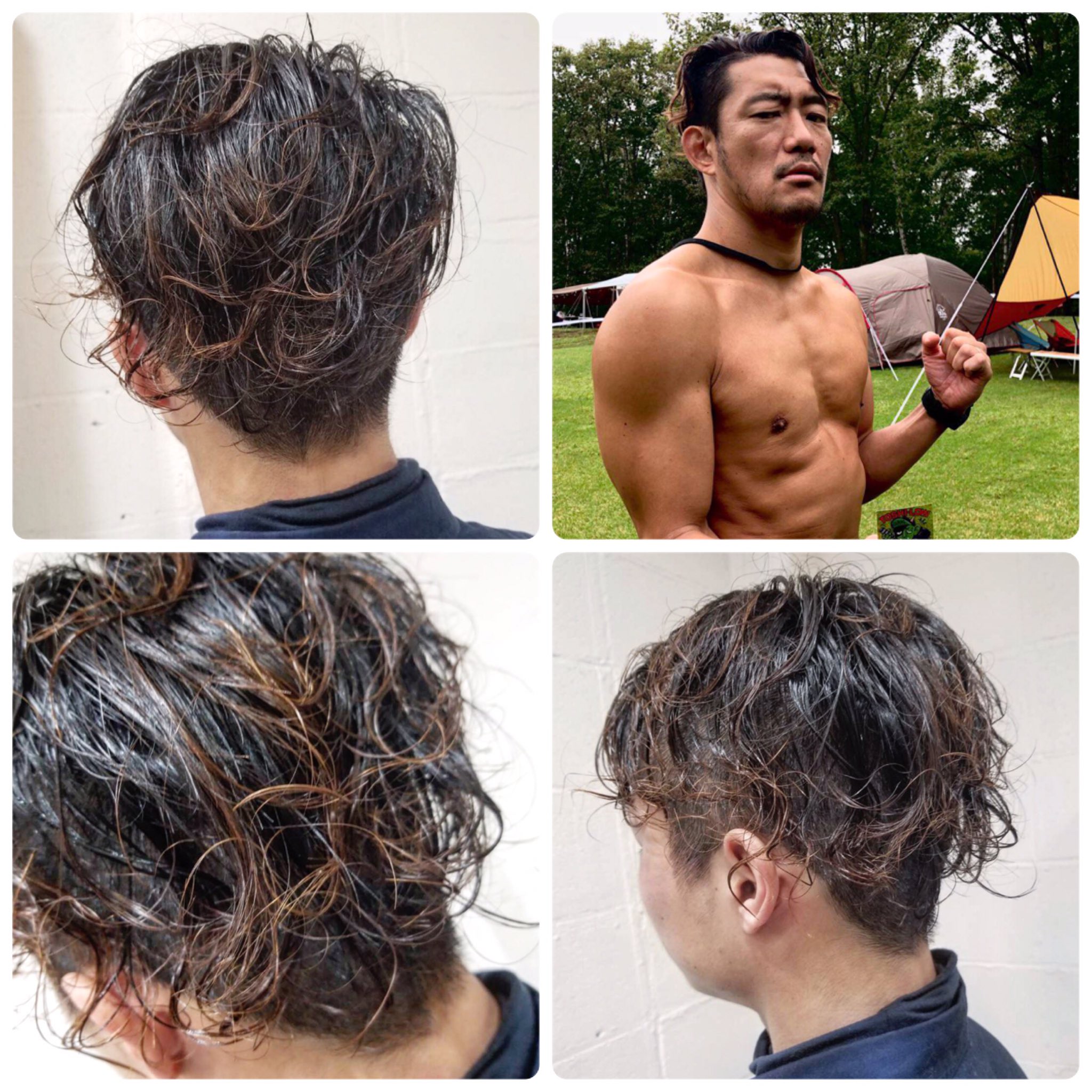 Twitter 上的 川畑晋也 原宿 美容師 ハイトーンヘアー Brahman Toshi Low ヘアー Brahmanのtoshi Low になりたい方 鬼になりたい方は是非 ランダムにパーマかけて スタイリングはtoshi Lowばりの汗を意識したウエットスタイル 鬼に金棒とはこういうこと 原宿