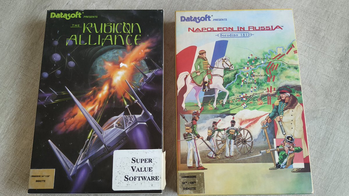 outrun69's tweet image. C&apos;est arrivé aujourd&apos;hui pour ma collection #commodore64 #C64
#datasoft #mightandmagic #8bit
Knight Games
Might and Magic
Napoléon in Russia
The Rubicon Alliance
Tomahawk
Cosmic Relief (manque la disquette)
Si qqun possède la disquette de cosmic relief c64 je suis intéressé !