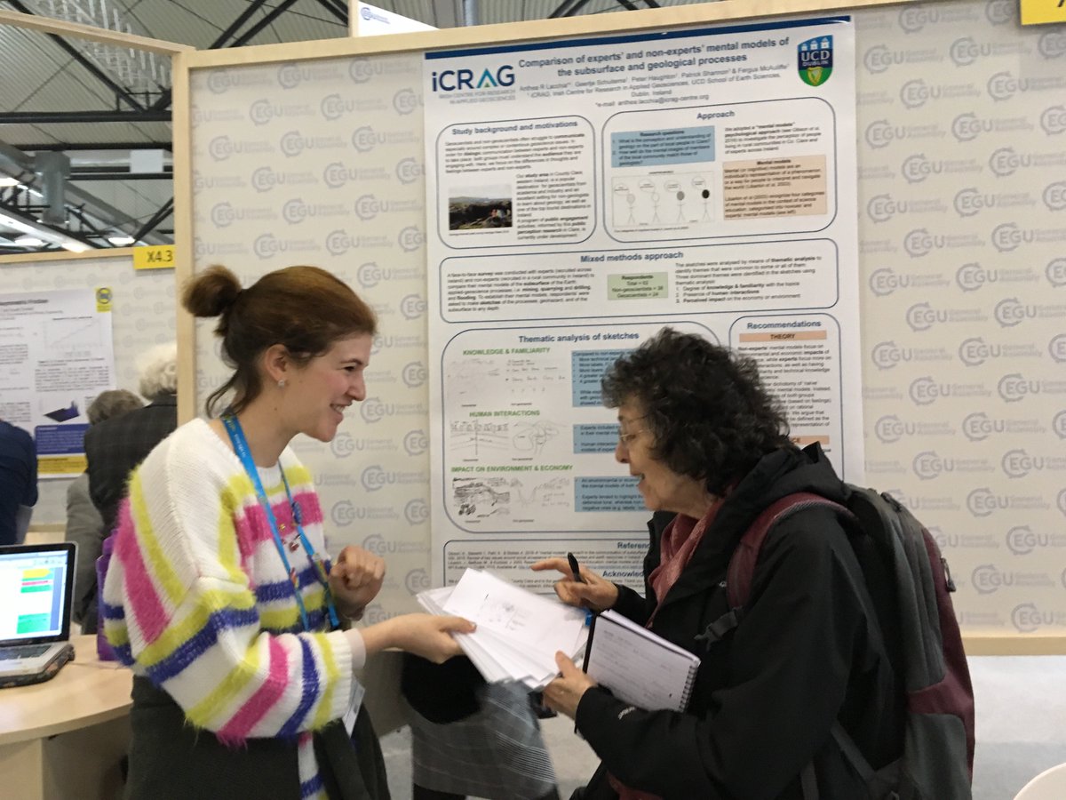 Anthea’s poster demonstrated the differences between experts’ &amp; non-experts’ mental models of geological processes. Fascinating! #EGU19 @anthealacchia @lisrush <a href="/LivUniEarthSci/">Liverpool Uni Earth Sciences</a> <a href="/LivUniCTL/">CTL Liverpool</a> <a href="/maggie210118/">Maggie Williams</a> <a href="/maggie_hiatus/">Maggie Williams</a>