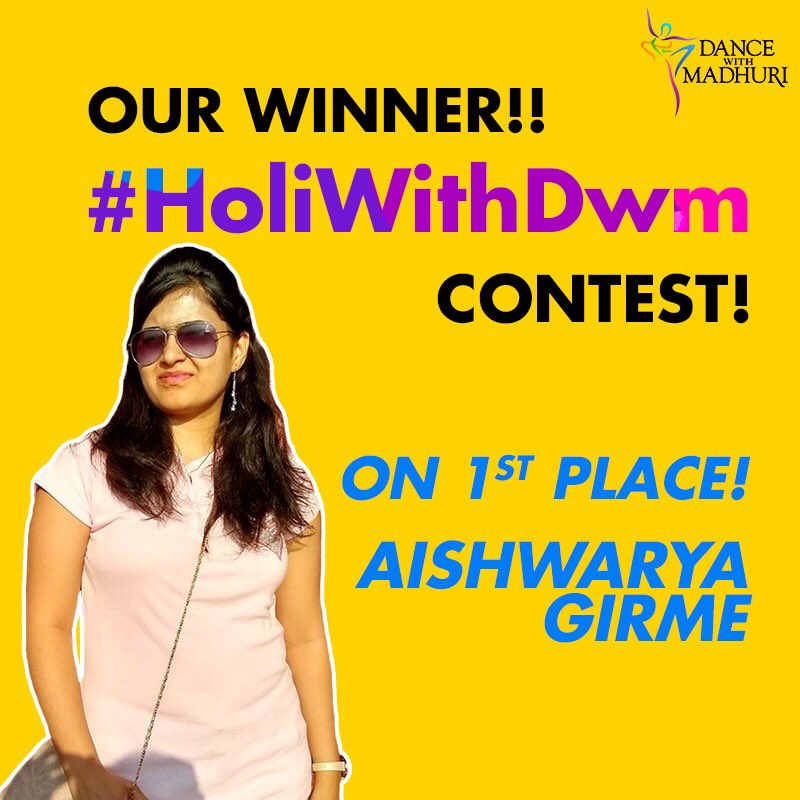 dancewithMD's tweet photo. Here are the winners of the #HoliWithDWM contest.
1st Place- Aishwarya Girme
2nd Place- Abhishek Vijay
3rd Place- Dimpy Sampat
Congratulations guys!! 🥳
We loved each and every performance video uploaded. You can check them all out on https://t.co/fedOMBD2WQ https://t.co/zMU6EihmKh