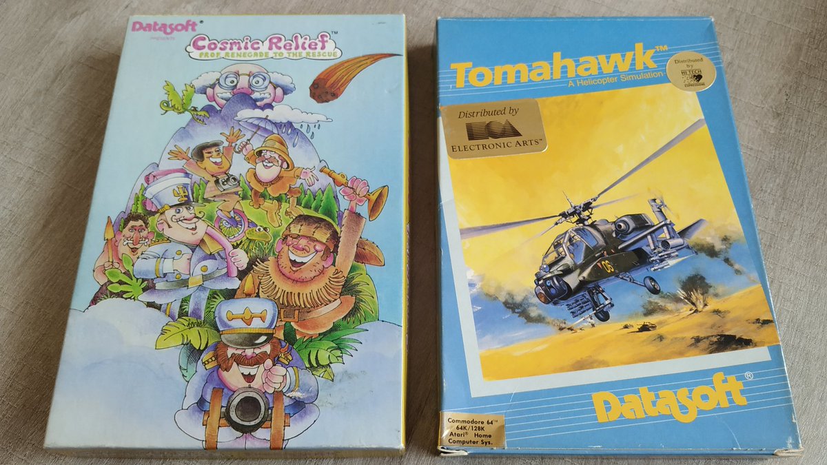 outrun69's tweet image. C&apos;est arrivé aujourd&apos;hui pour ma collection #commodore64 #C64
#datasoft #mightandmagic #8bit
Knight Games
Might and Magic
Napoléon in Russia
The Rubicon Alliance
Tomahawk
Cosmic Relief (manque la disquette)
Si qqun possède la disquette de cosmic relief c64 je suis intéressé !